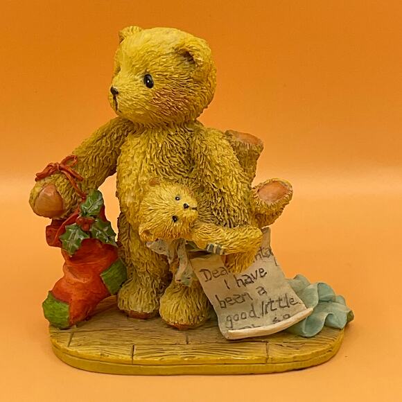 Jacob Cherished Teddies Wishing For Love 1992 Hamilton Gifts 950734 Figurine - Picture 2 of 8
